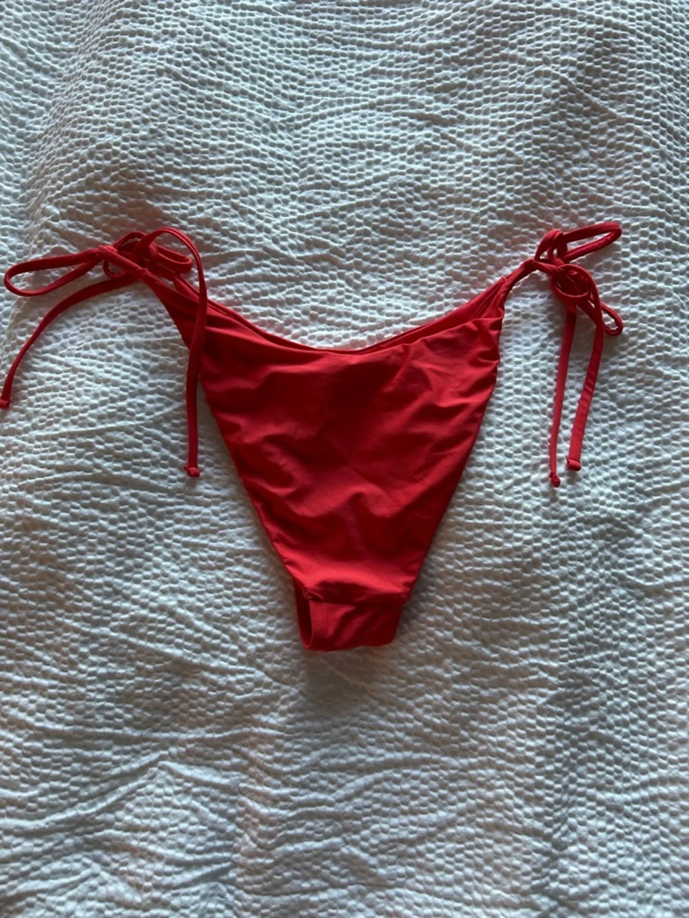 Lulu's Red Tie-Side Bikini Bottom